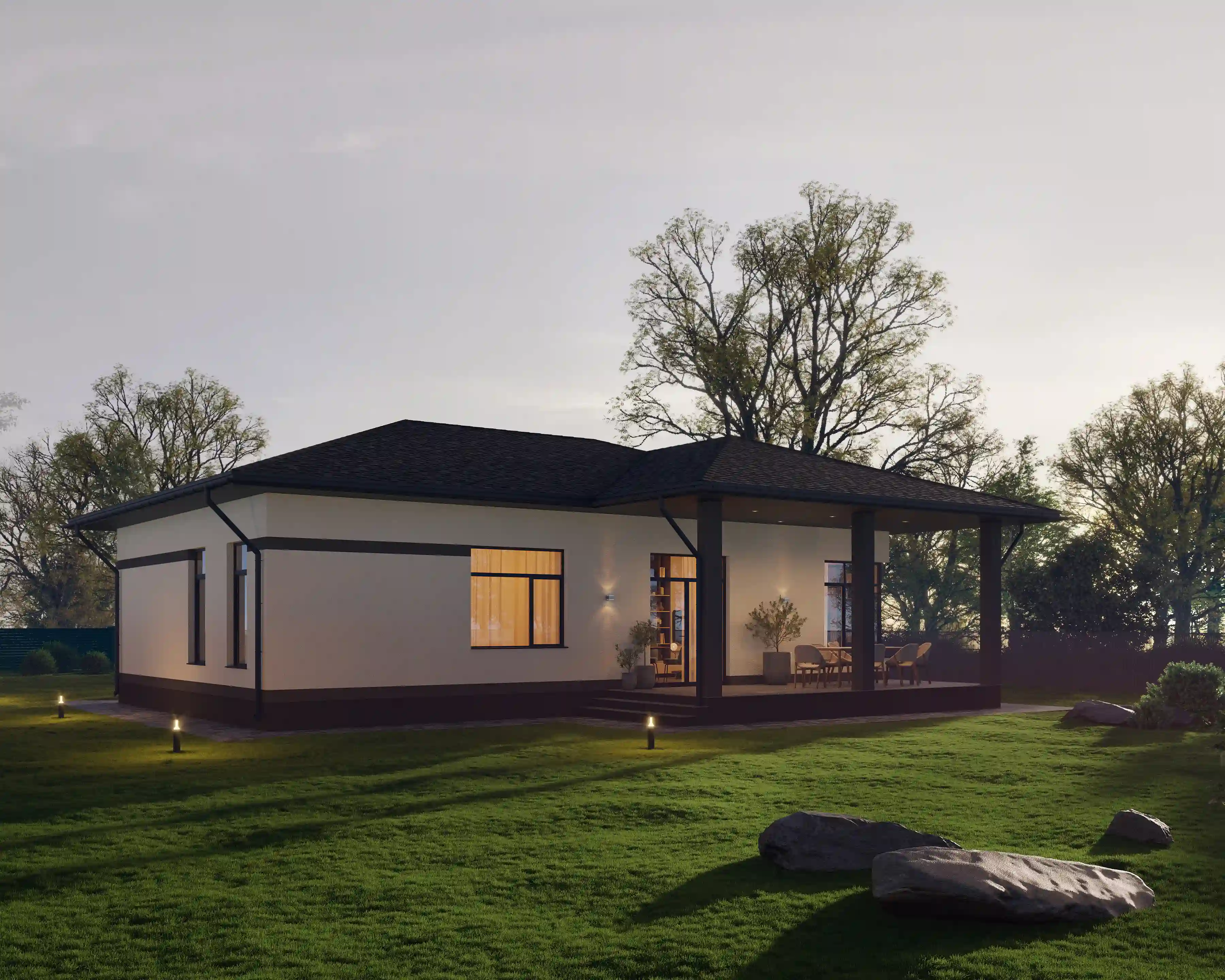 Беседка вид со двора