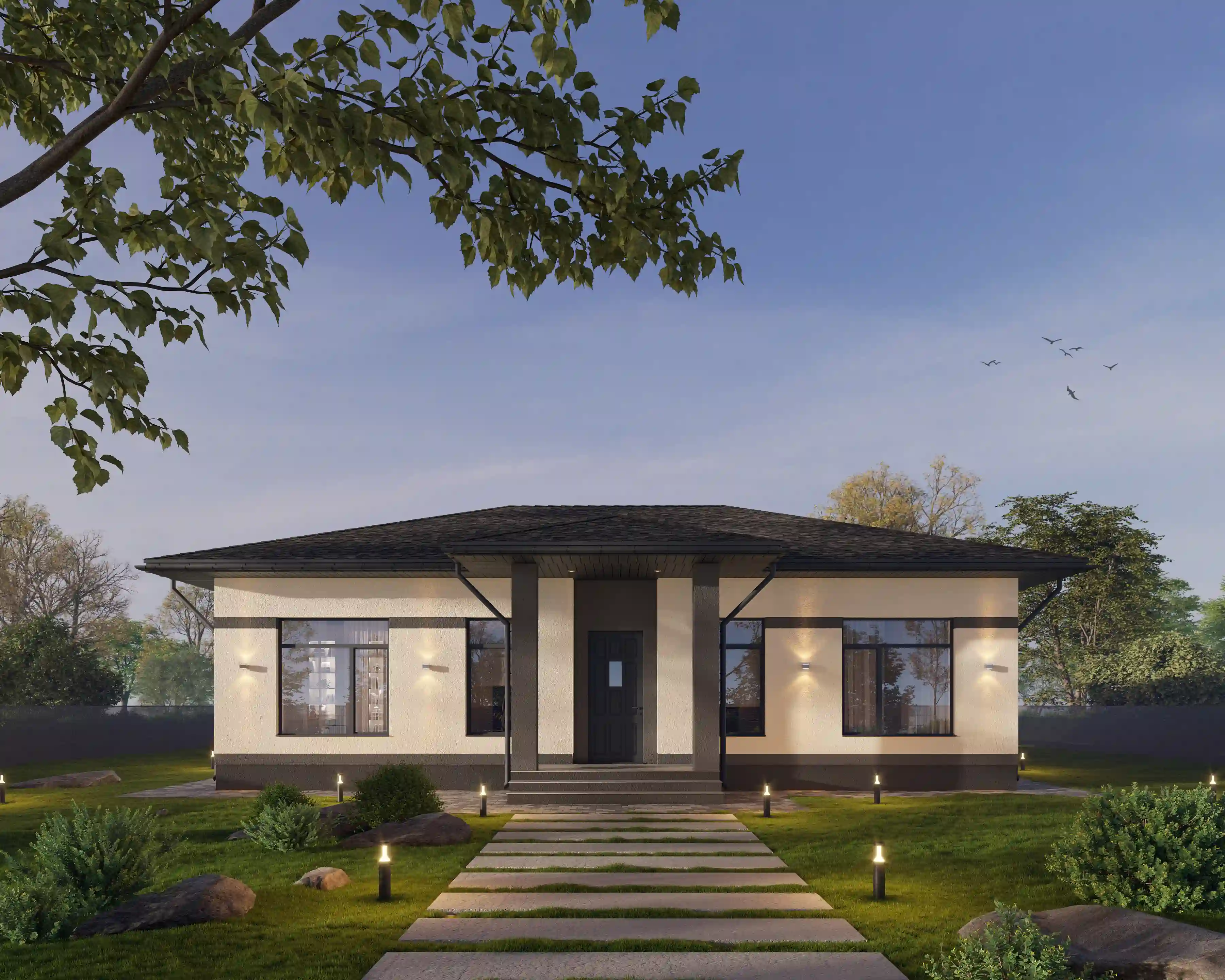 Фасад вид от ворот